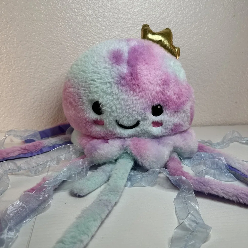 2 Scoops Tie-Dye Jellyfish w/ Crown Plush Sea Life Under the Sea